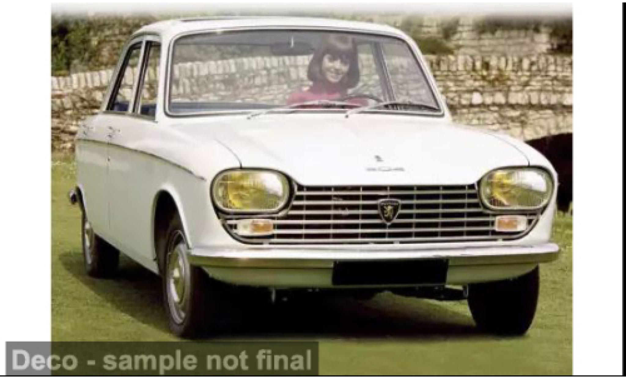 Peugeot 204 1/18 Norev wit 1976 1:18 modelauto