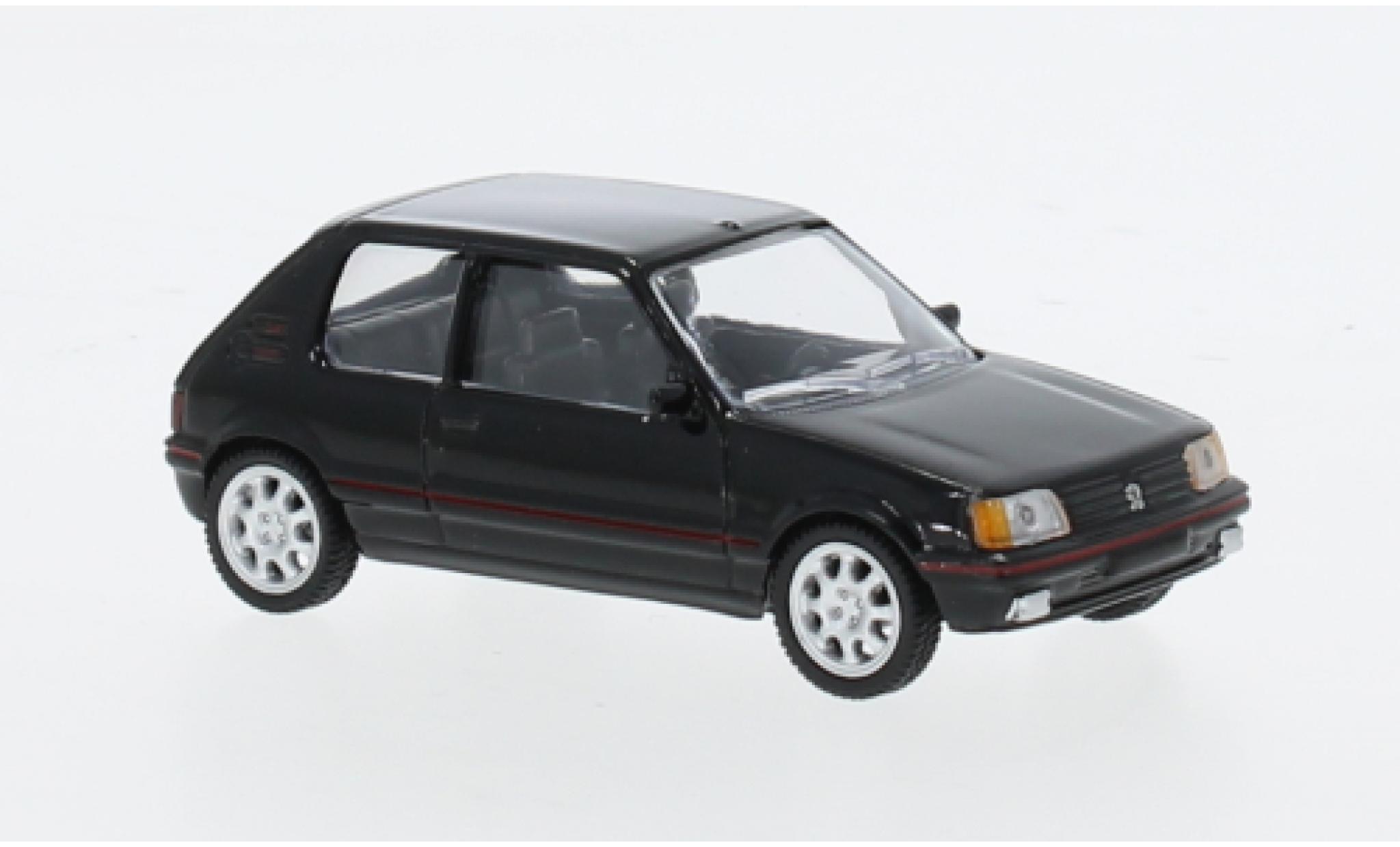 Peugeot 205 1/64 Norev GTI zwart 1988 1:64 modelauto
