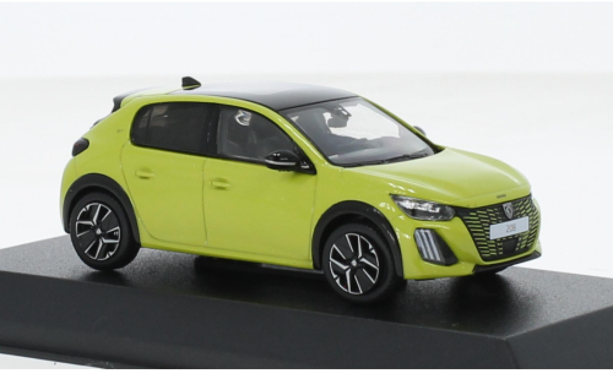 Peugeot 208 1/43 Norev GT metallic geel 2024 1:43 modelauto