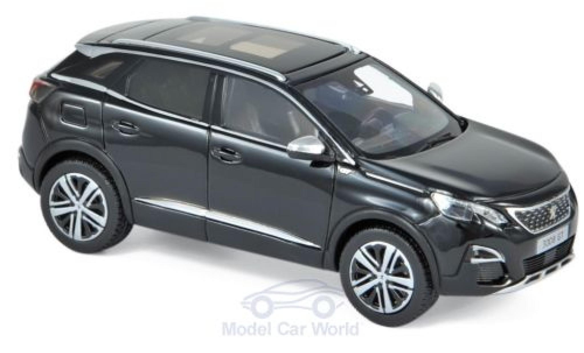 Peugeot 3008 1/43 Norev GT zwart 2016 modelauto