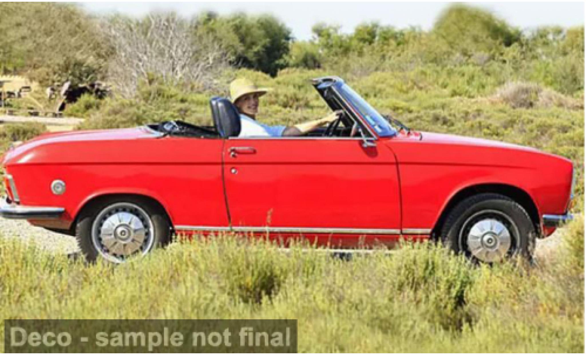 Peugeot 304 1/18 Norev Cabriolet rood 1972 1:18 modelauto