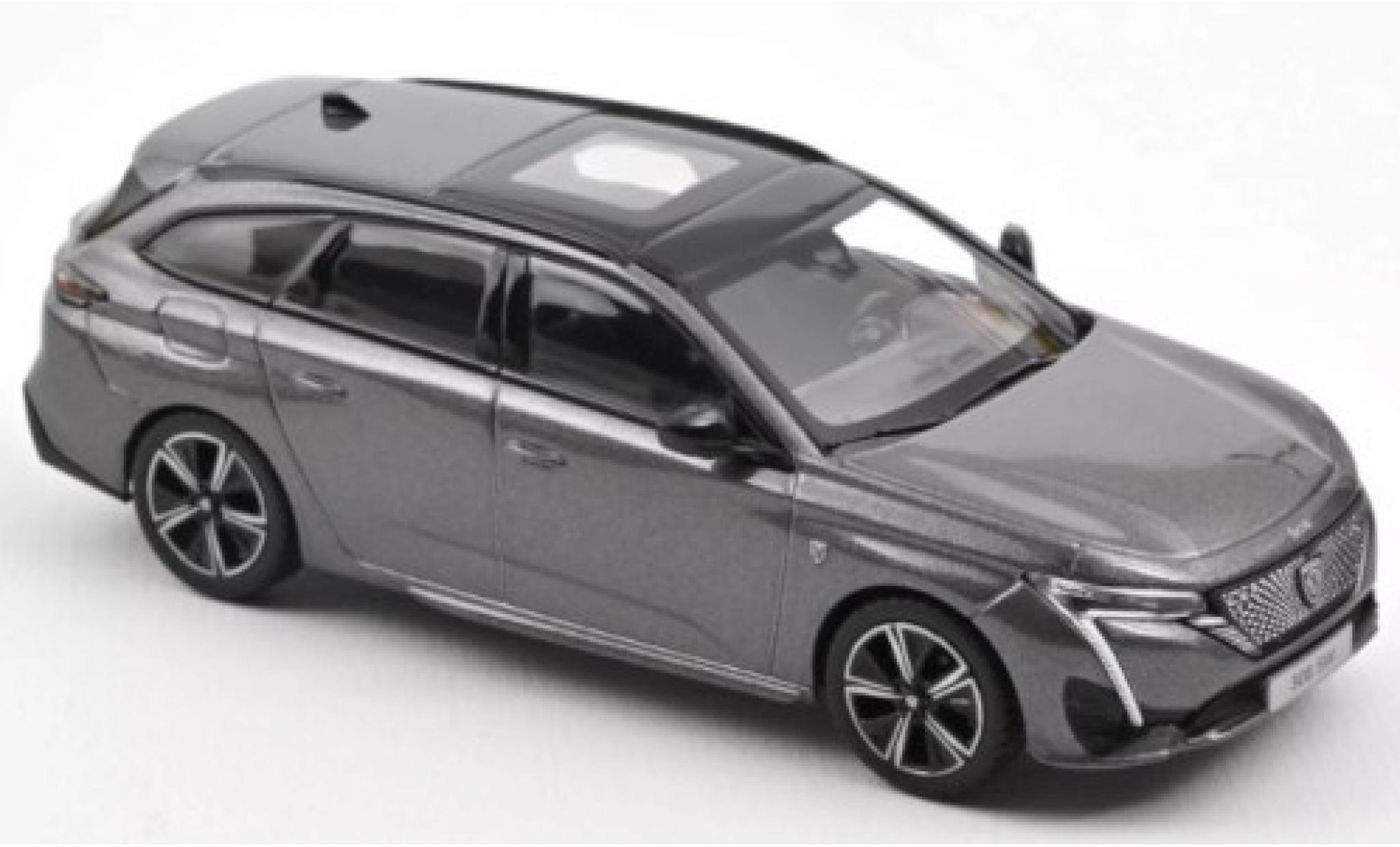 Peugeot 308 1/43 Norev SW GT metallic grijs 2021 modelauto