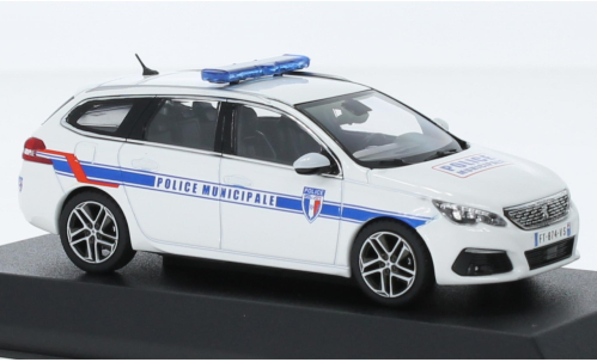 Peugeot 308 1/43 Norev SW Politie Municipale (F) 2018 1:43 modelauto