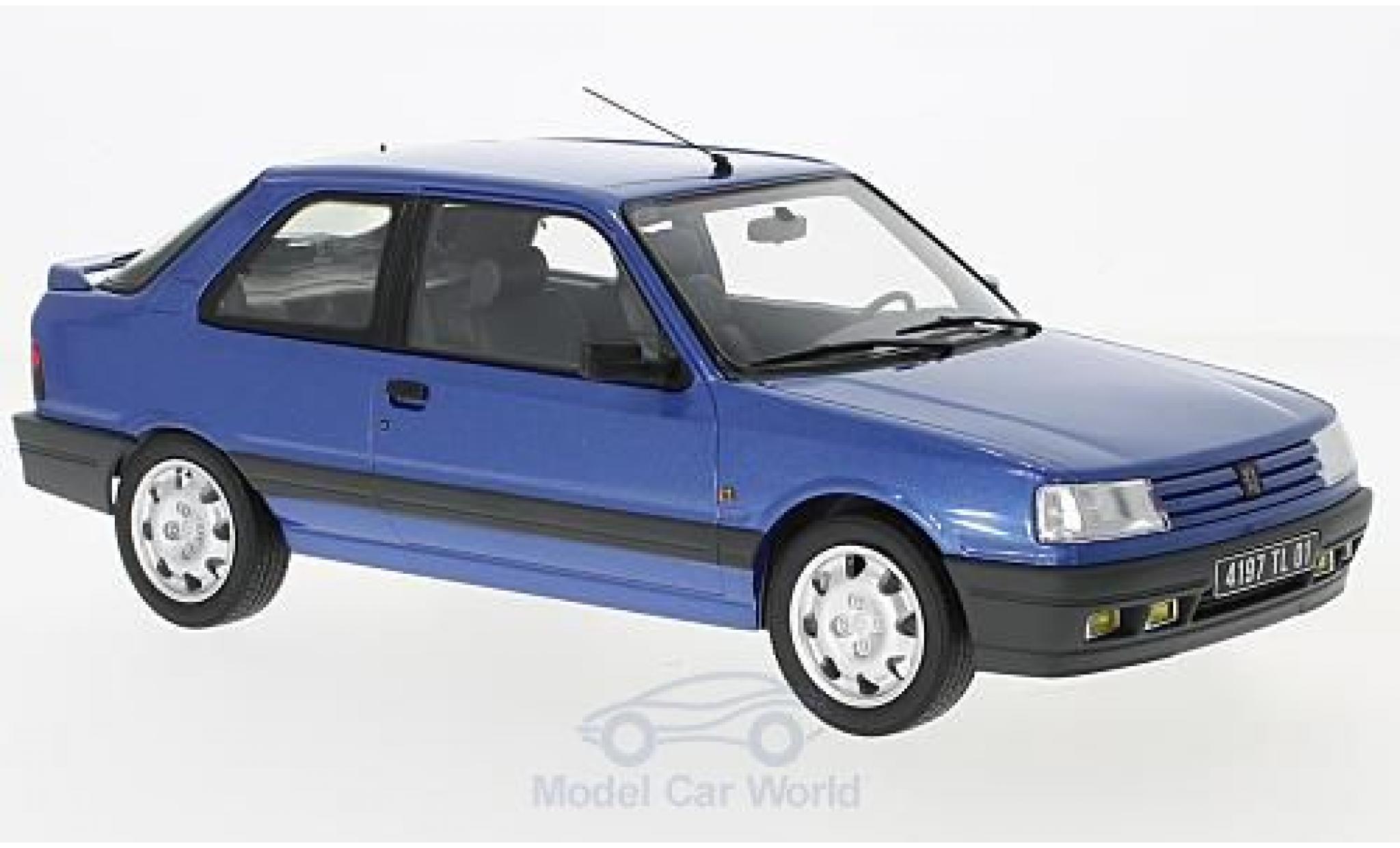 Peugeot 309 GTI 16 1/18 Norev GTI 16 metallic blauw 1991 modelauto