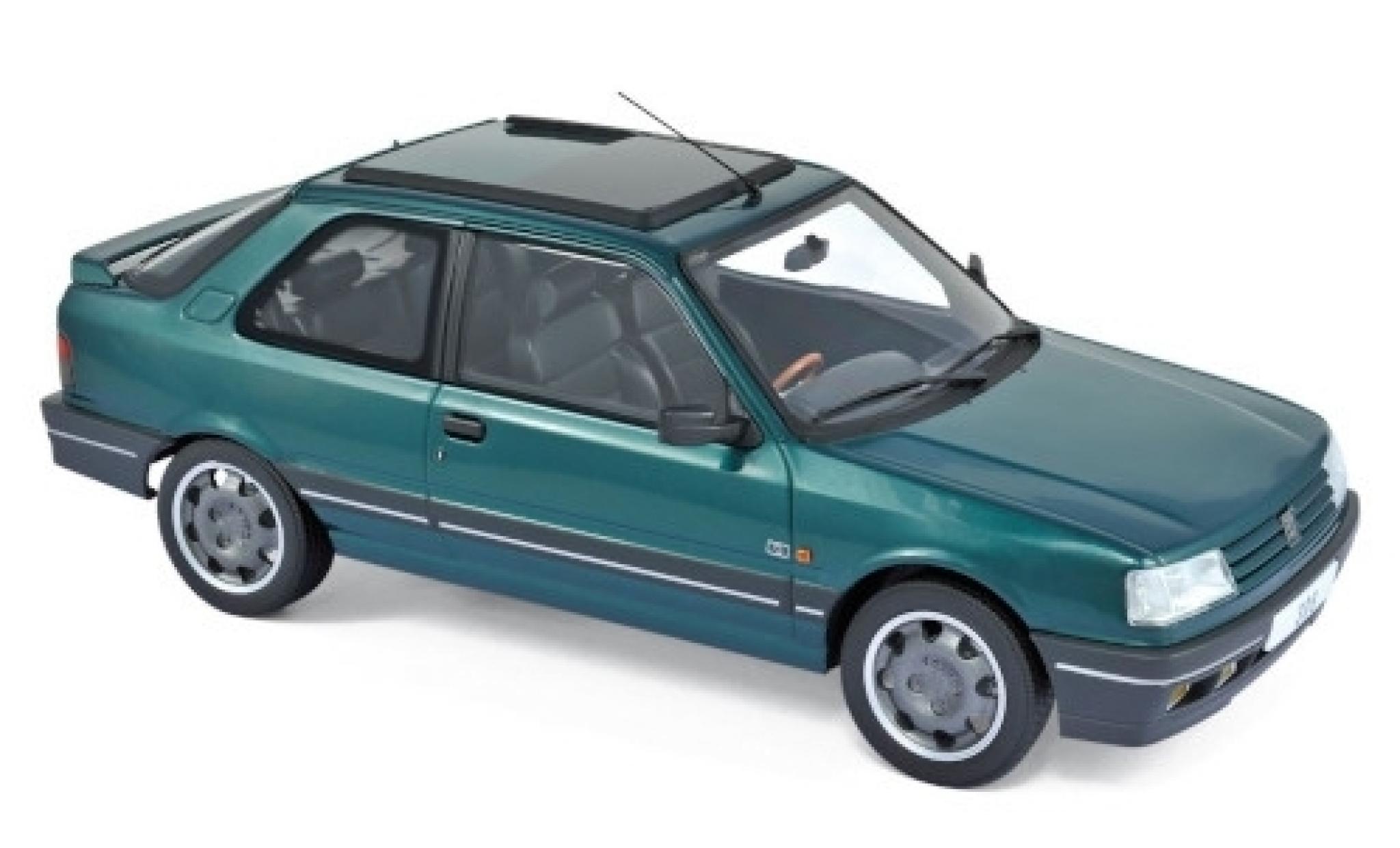 Peugeot 309 1/18 Norev GTI metallic groen 1991 modelauto