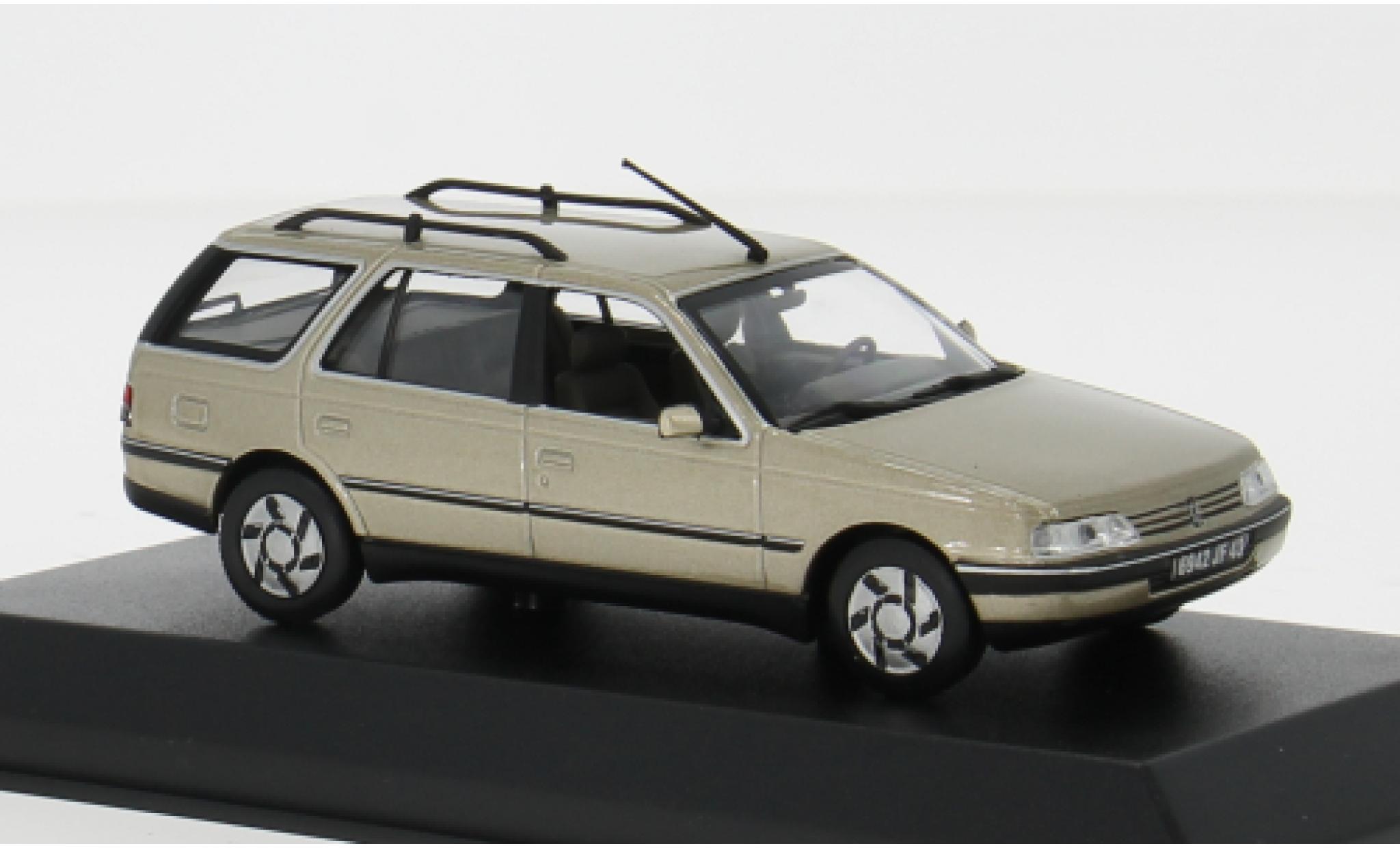 Peugeot 405 1/43 Norev Stationwagen metallic beige 1991 1:43 modelauto