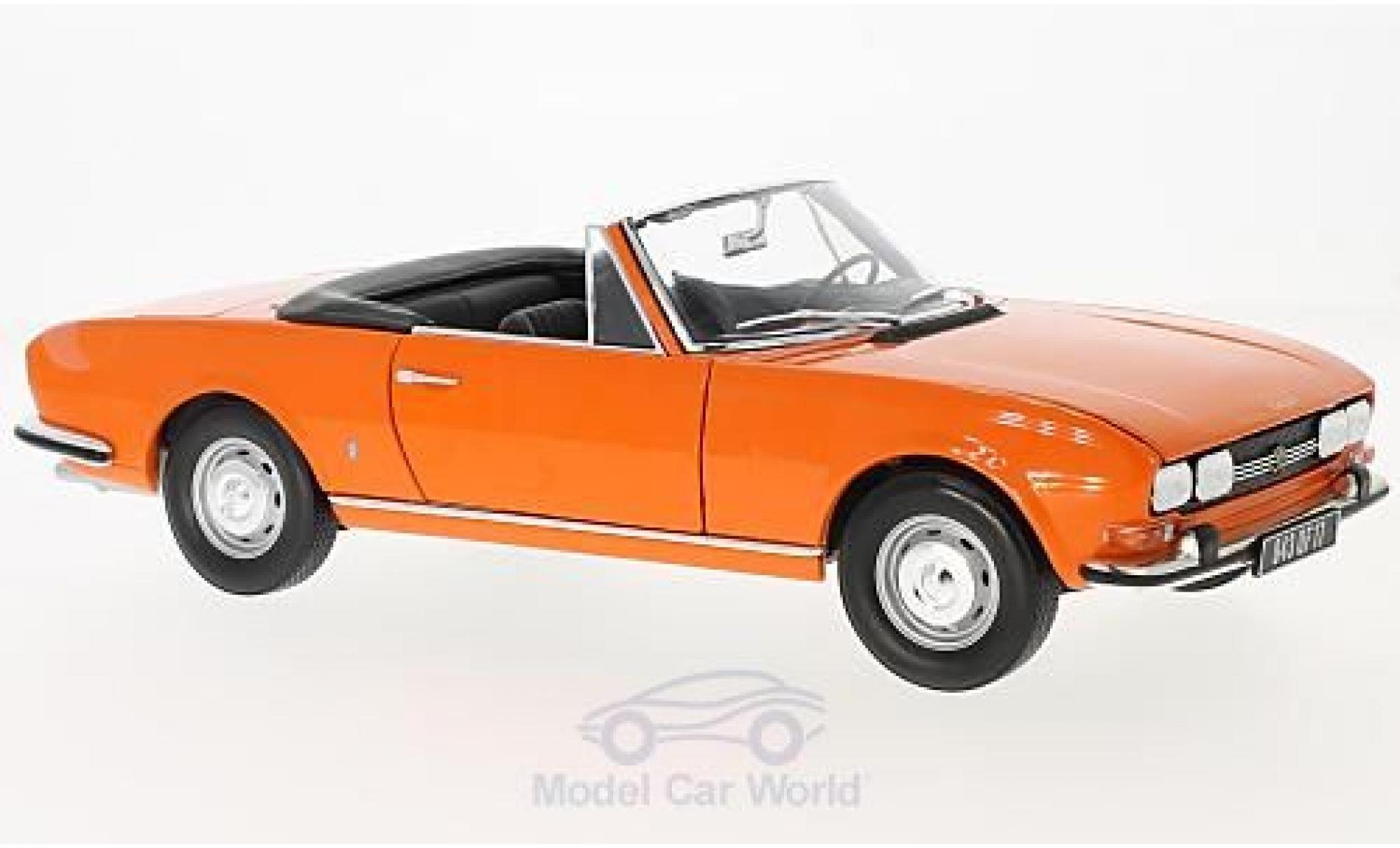 Peugeot 504 Cabriolet 1/18 Norev Cabriolet oranje 1970 modelauto
