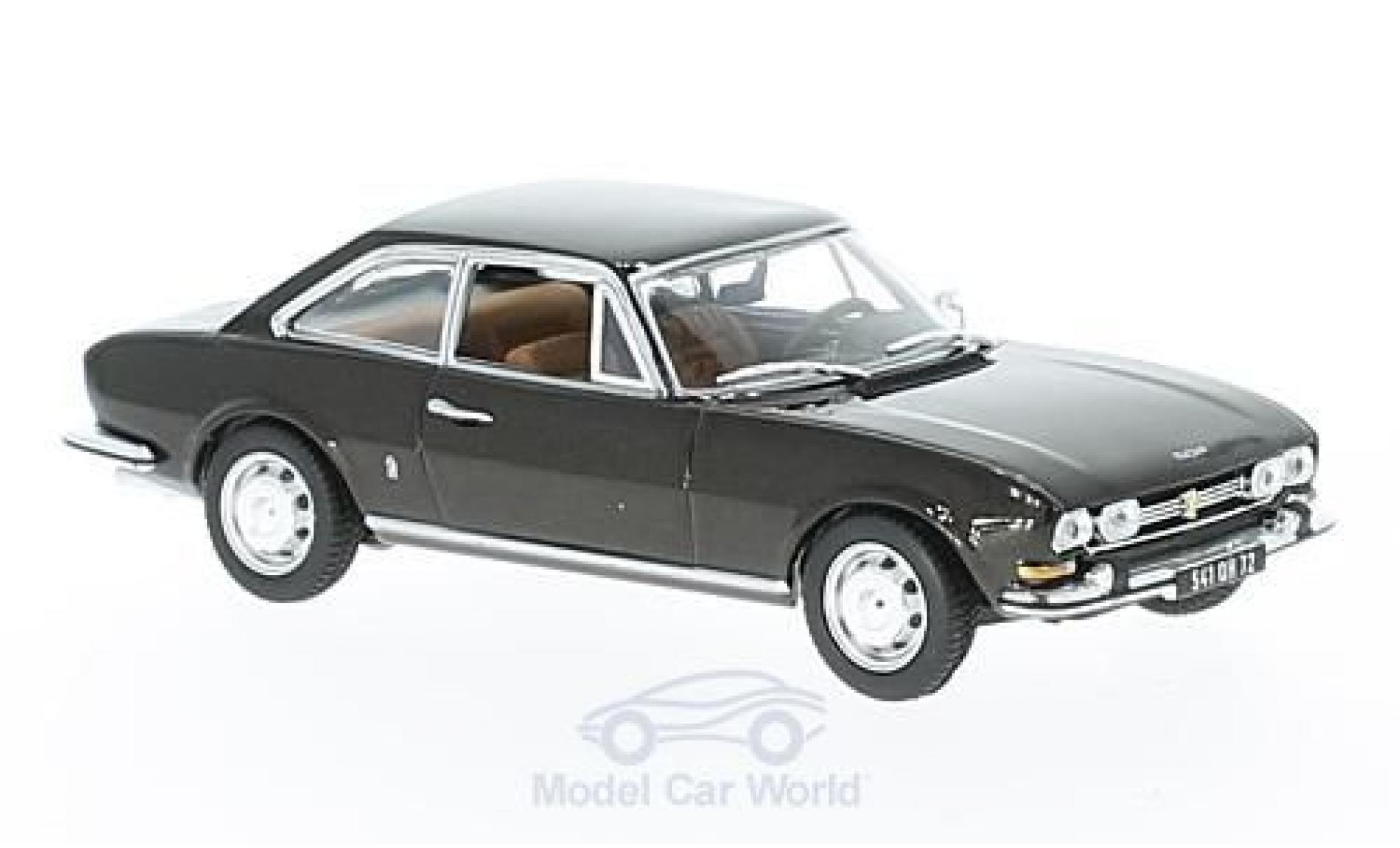 Peugeot 504 coupe 1/43 Norev Coupe metallic bruin 1969 modelauto