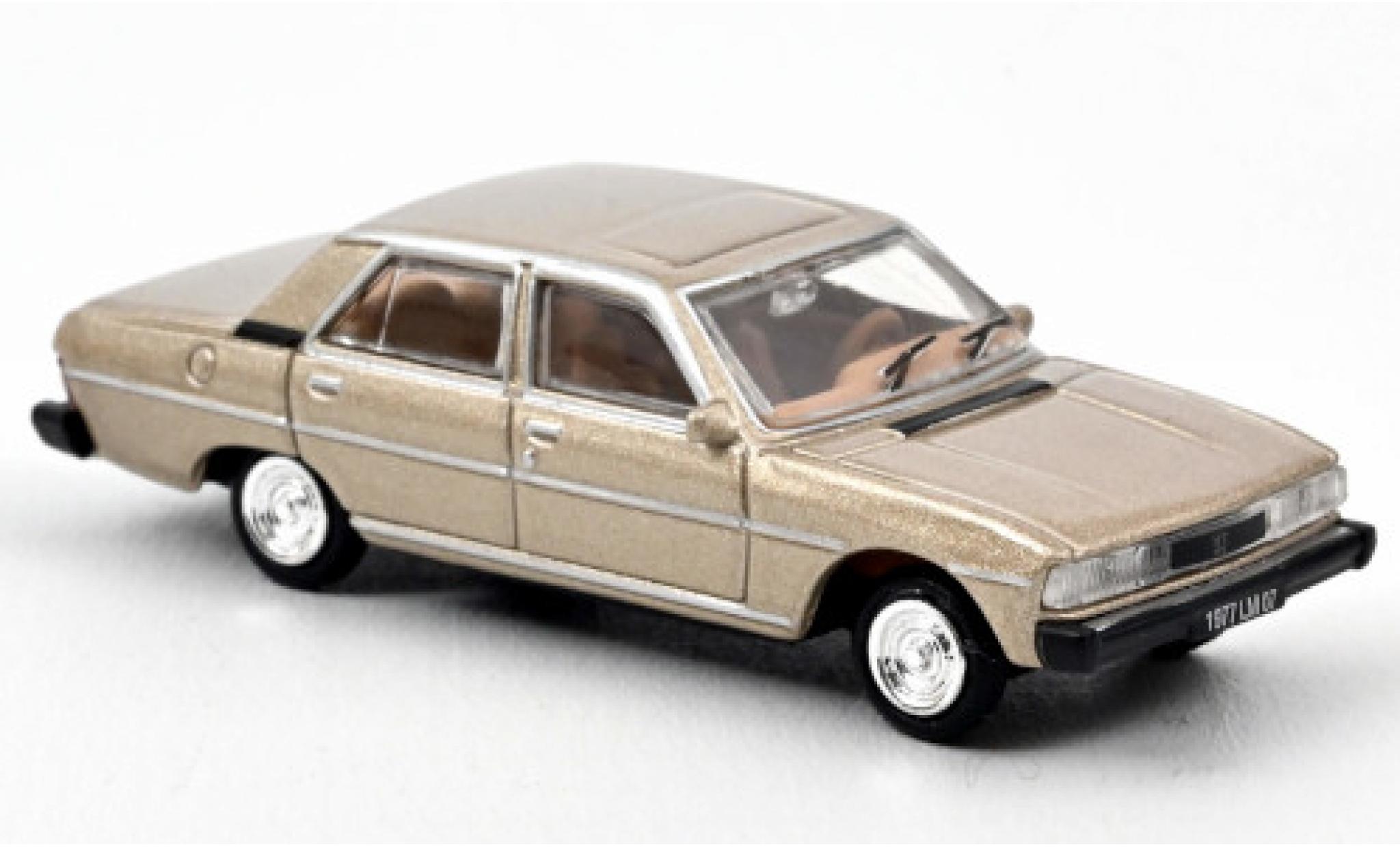 Peugeot 604 1/87 Norev metallic beige 1977 modelauto
