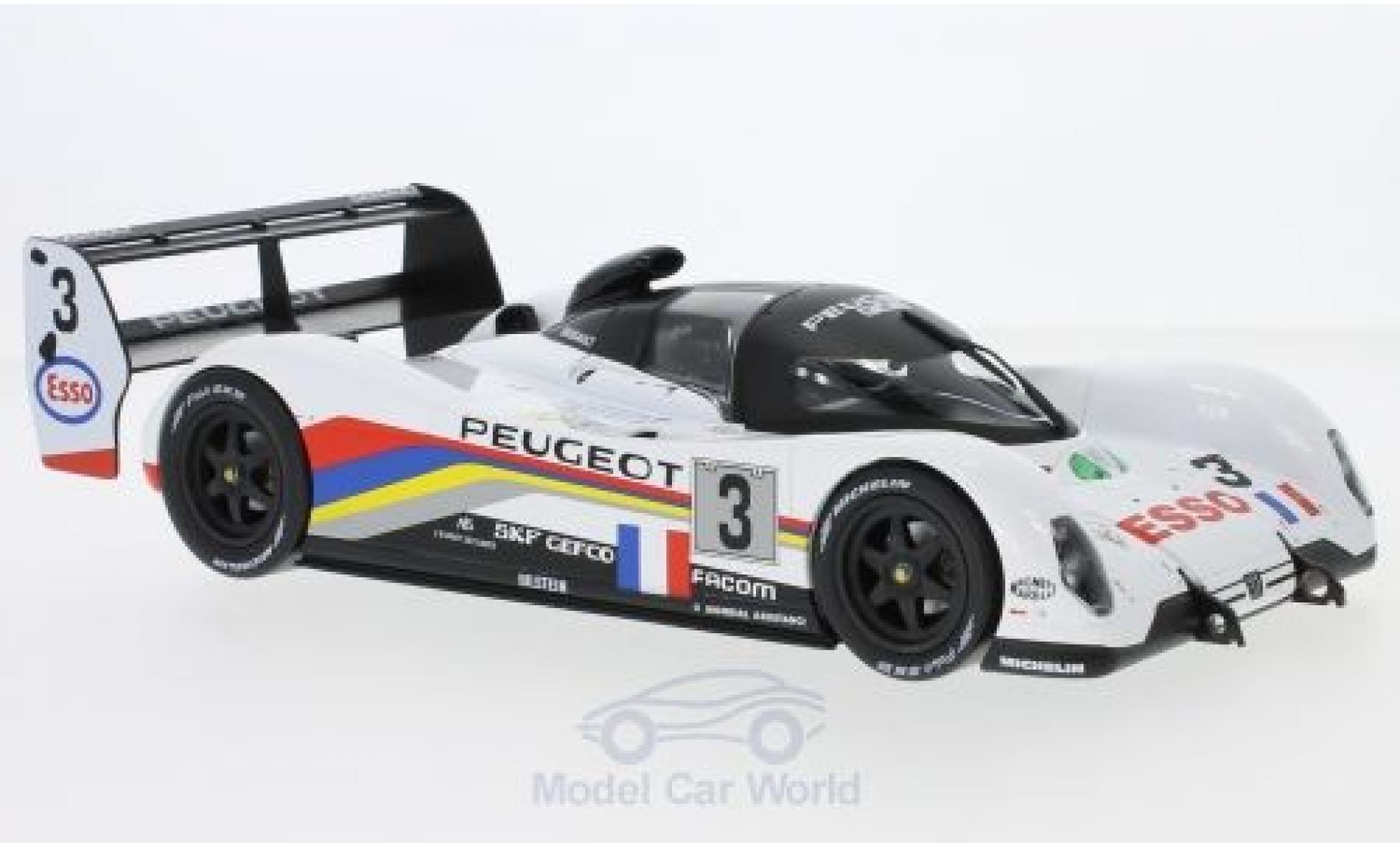 Peugeot 905 1/18 Norev No.3 24h Le Mans 1993 C.Bouchut/E.Helary/G.Brabham modelauto