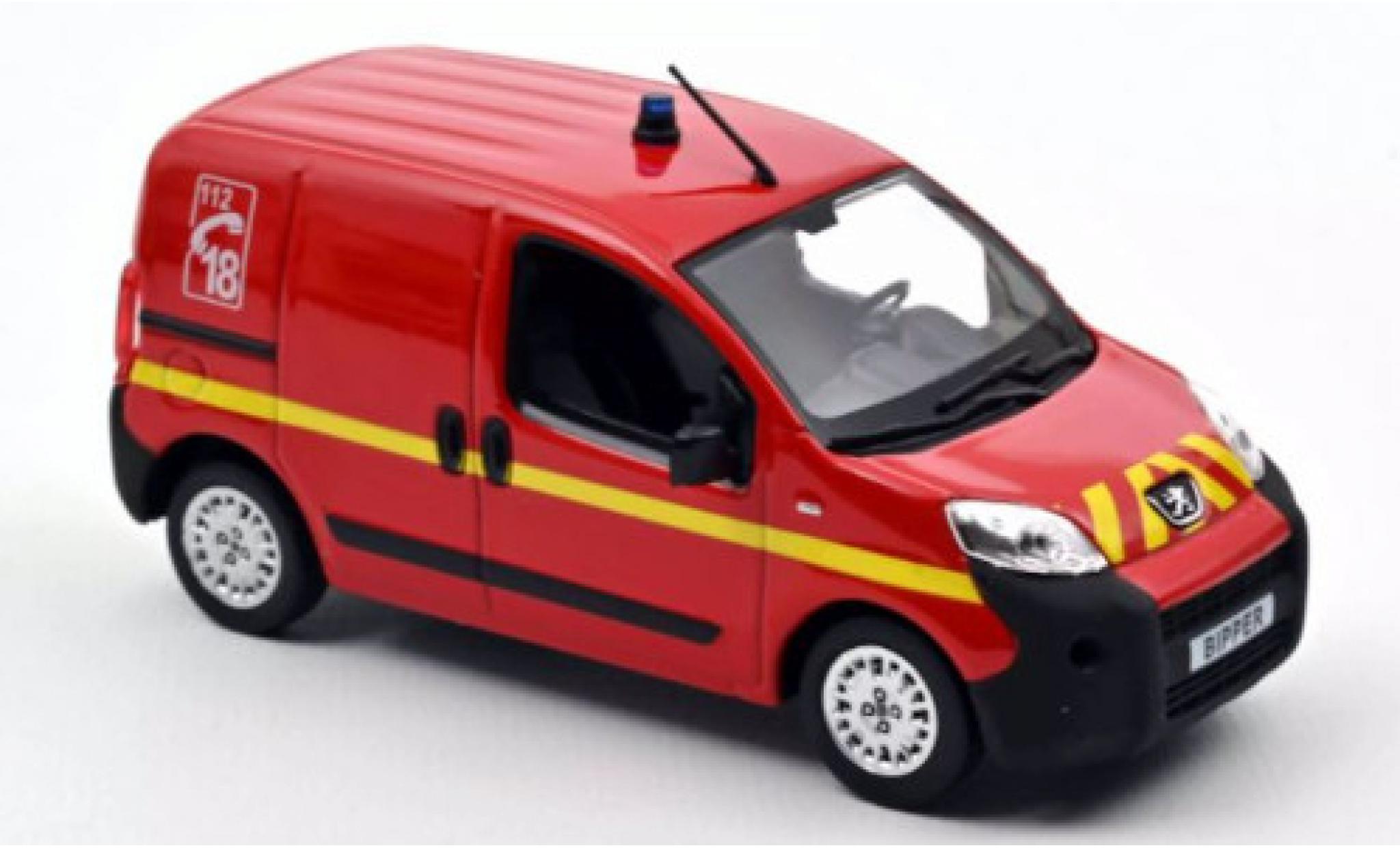 Peugeot Bipper 1/43 Norev Brandweer 2009 modelauto