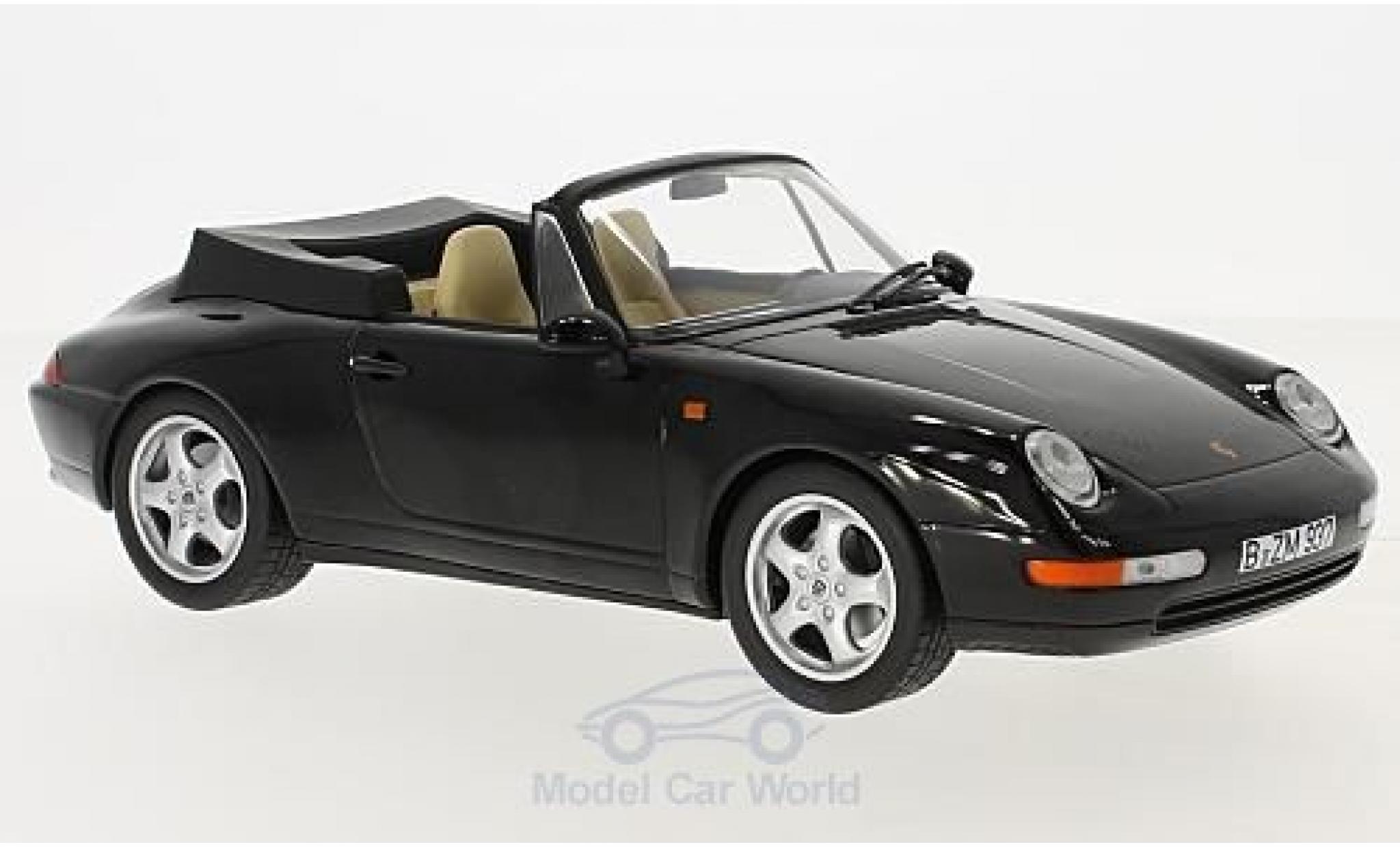 Porsche 993 SC 1/18 Norev 911 () Carrera Cabriolet zwart 1994 SoftTop liegt bei modelauto