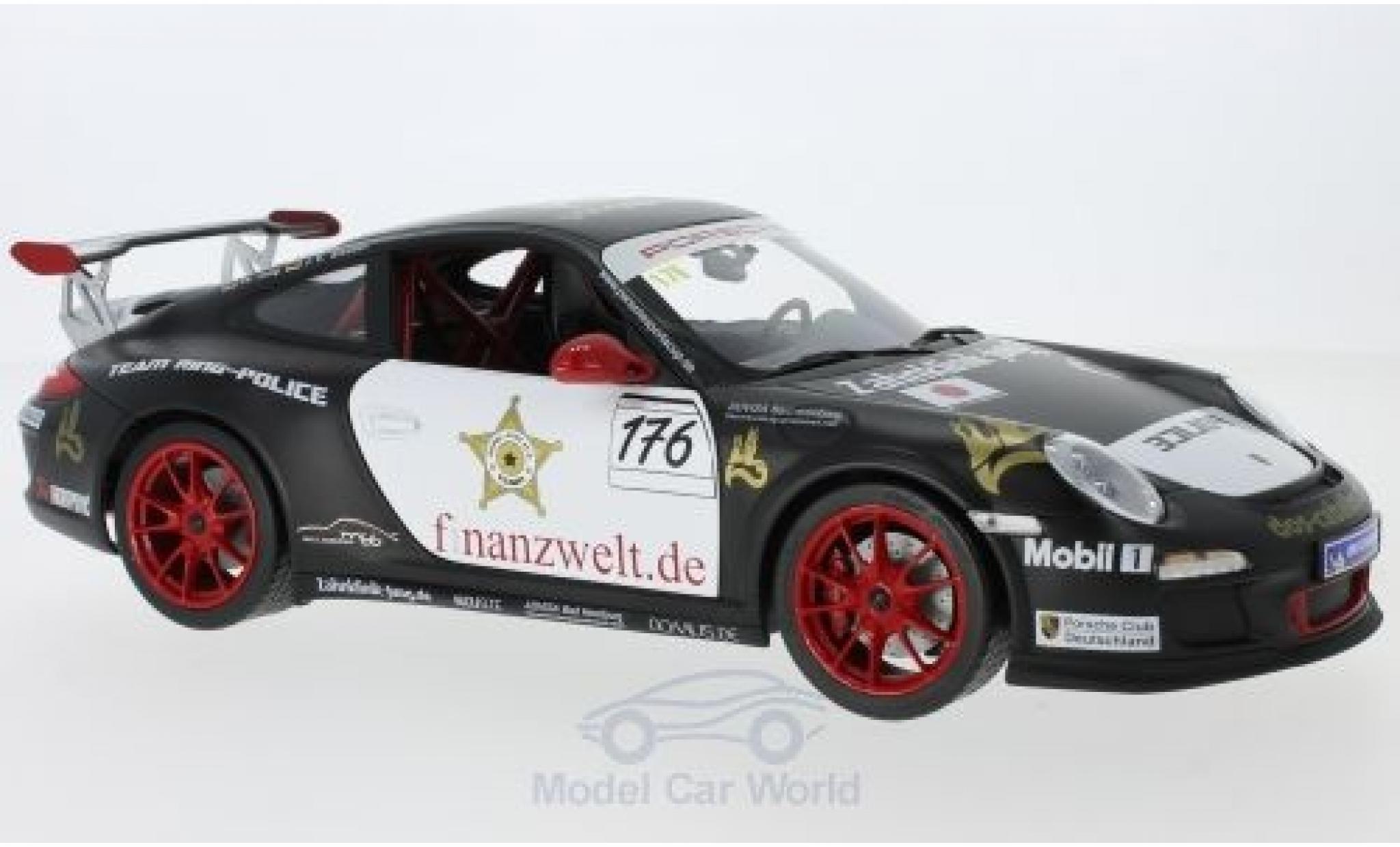 Porsche 997 GT3 RS 1/18 Norev 911 (II) GT3 RS No.176 Flash-Racing Team Ring Politie Sports Cup 2011 J.E.Slooten/T.Jung modelauto
