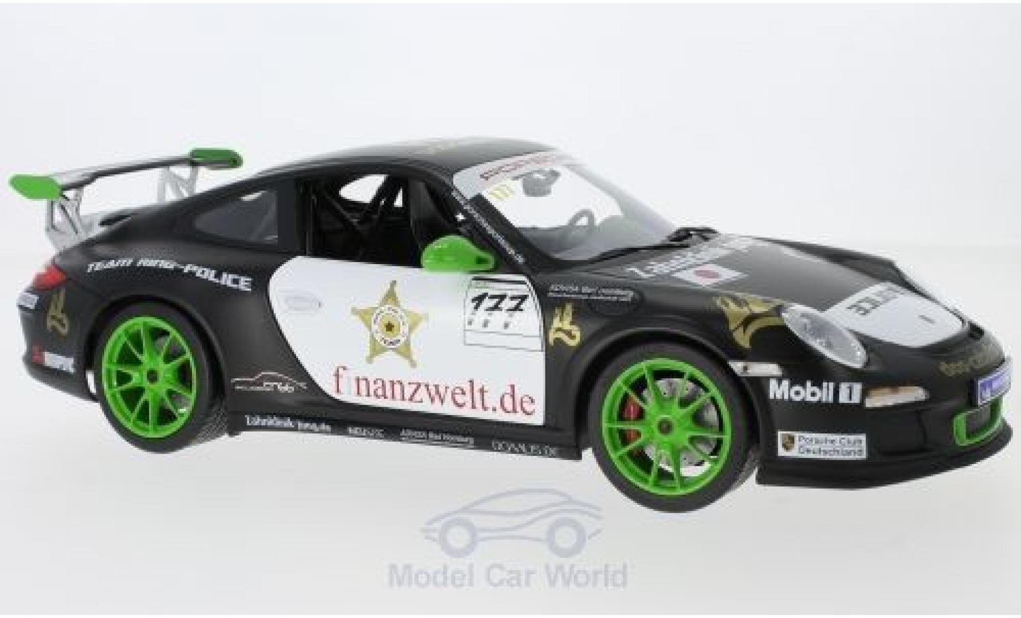 Porsche 997 GT3 RS 1/18 Norev 911 (II) GT3 RS No.177 Flash-Racing Team Ring Politie Sports Cup 2011 J.van Ommen/J.E.Slooten modelauto
