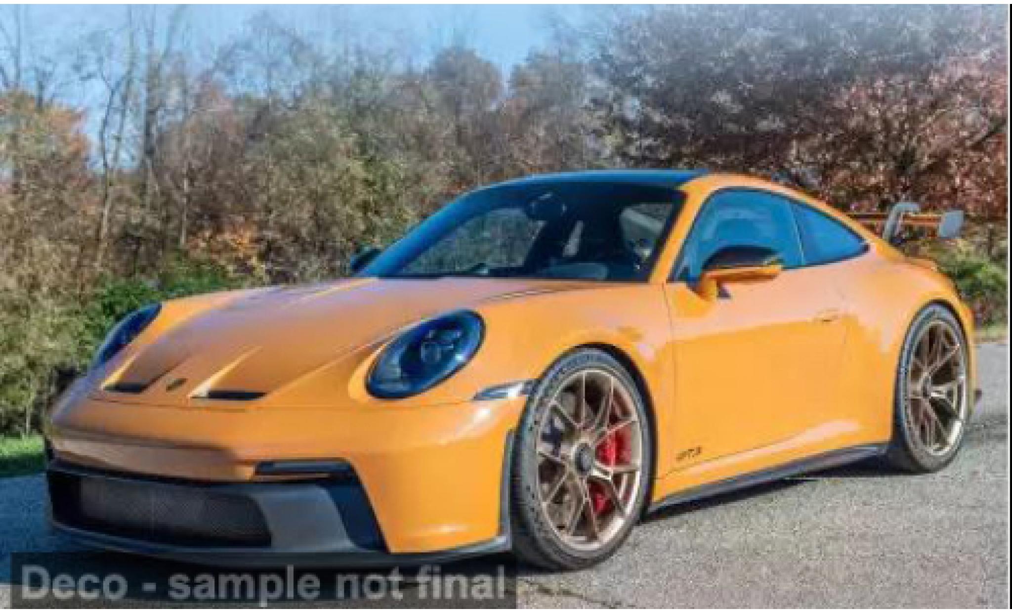 Porsche 911 1/18 Norev GT3 geel 2021 1:18 modelauto