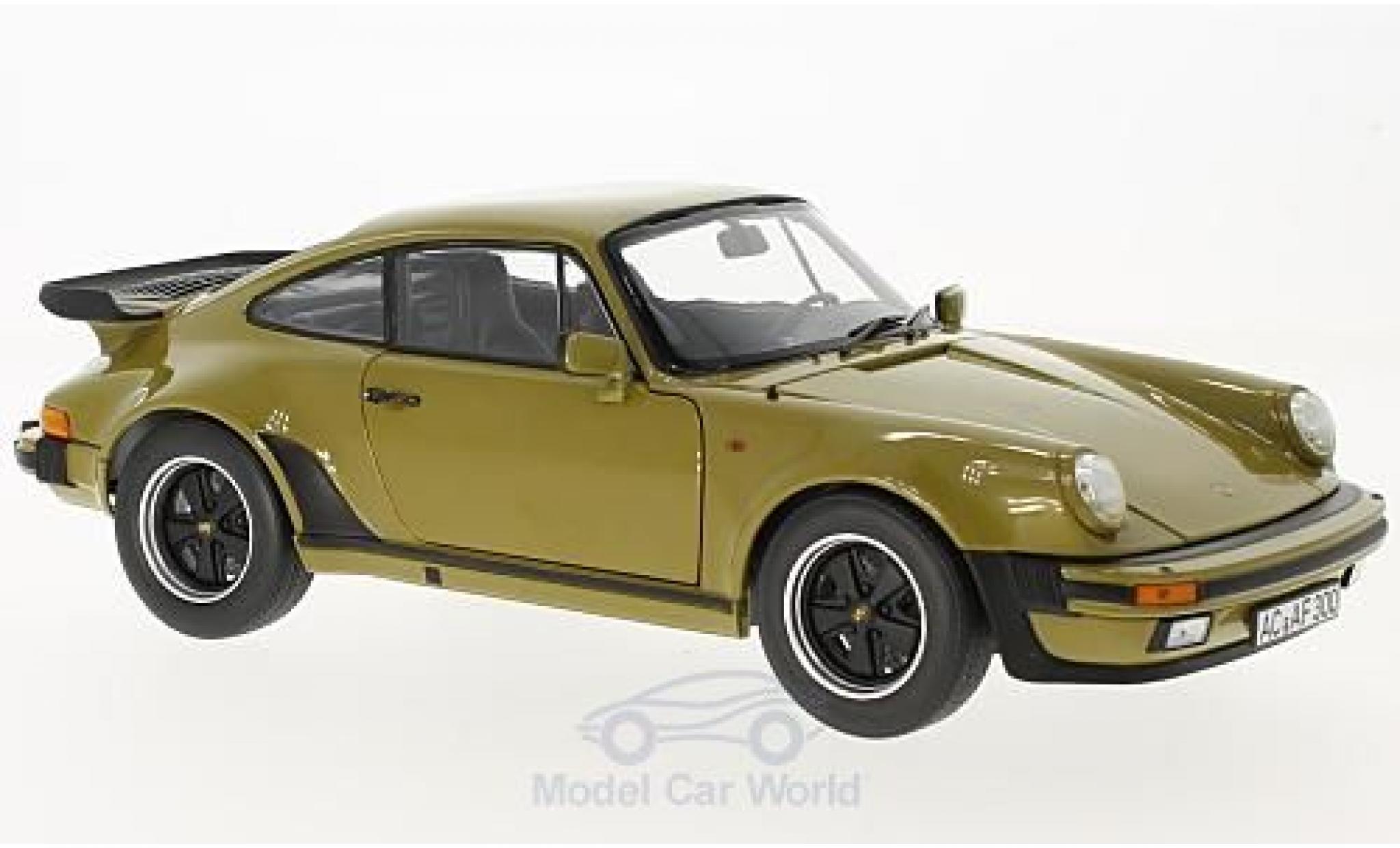 Porsche 930 Turbo 1/18 Norev 911 Turbo 3.3 oliv 1977 modelauto