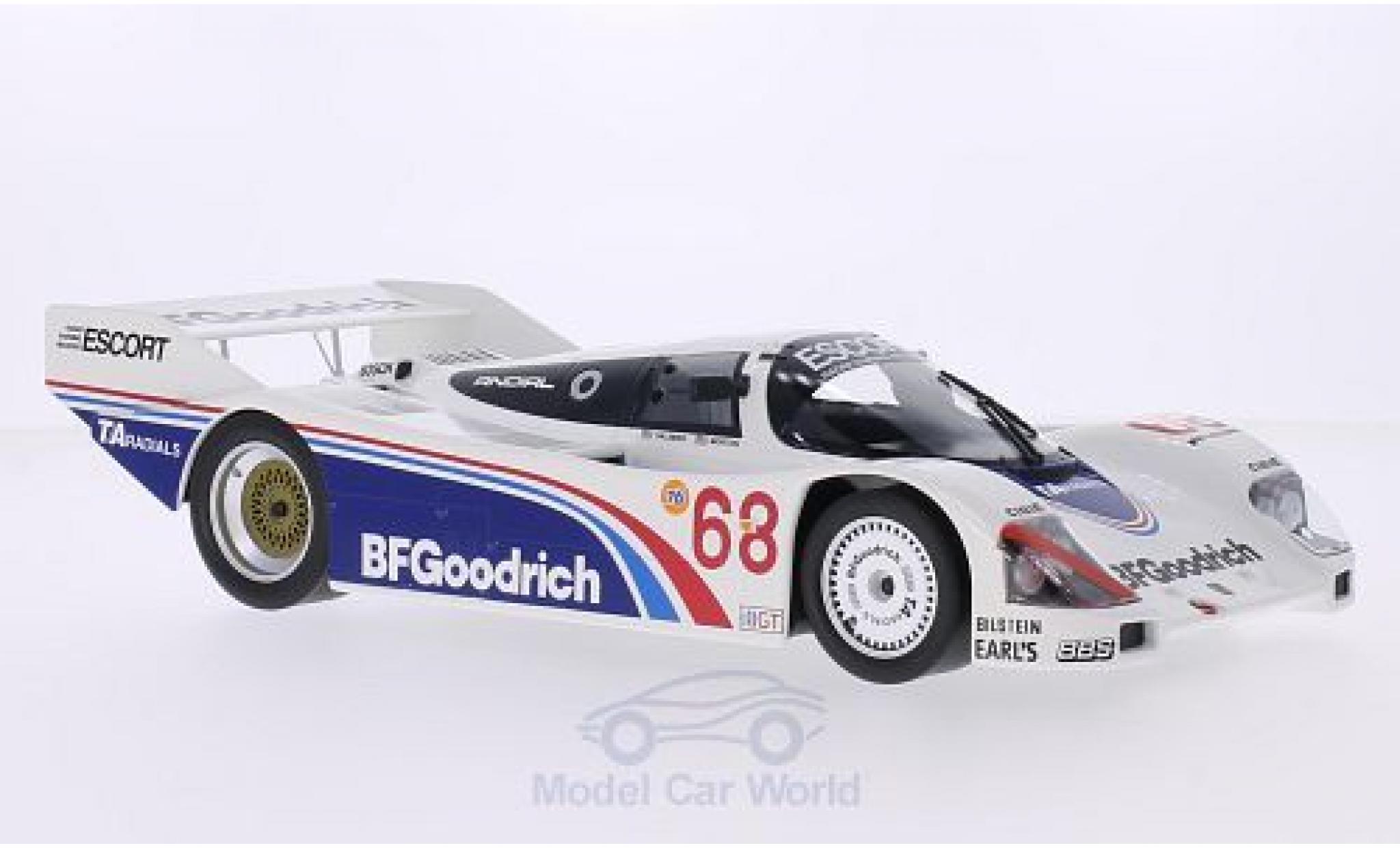 Porsche 962 1985 1/18 Norev No.68 BF Goodrich IMSA Riverside 1985 P.Halsmer/J.Morton modelauto