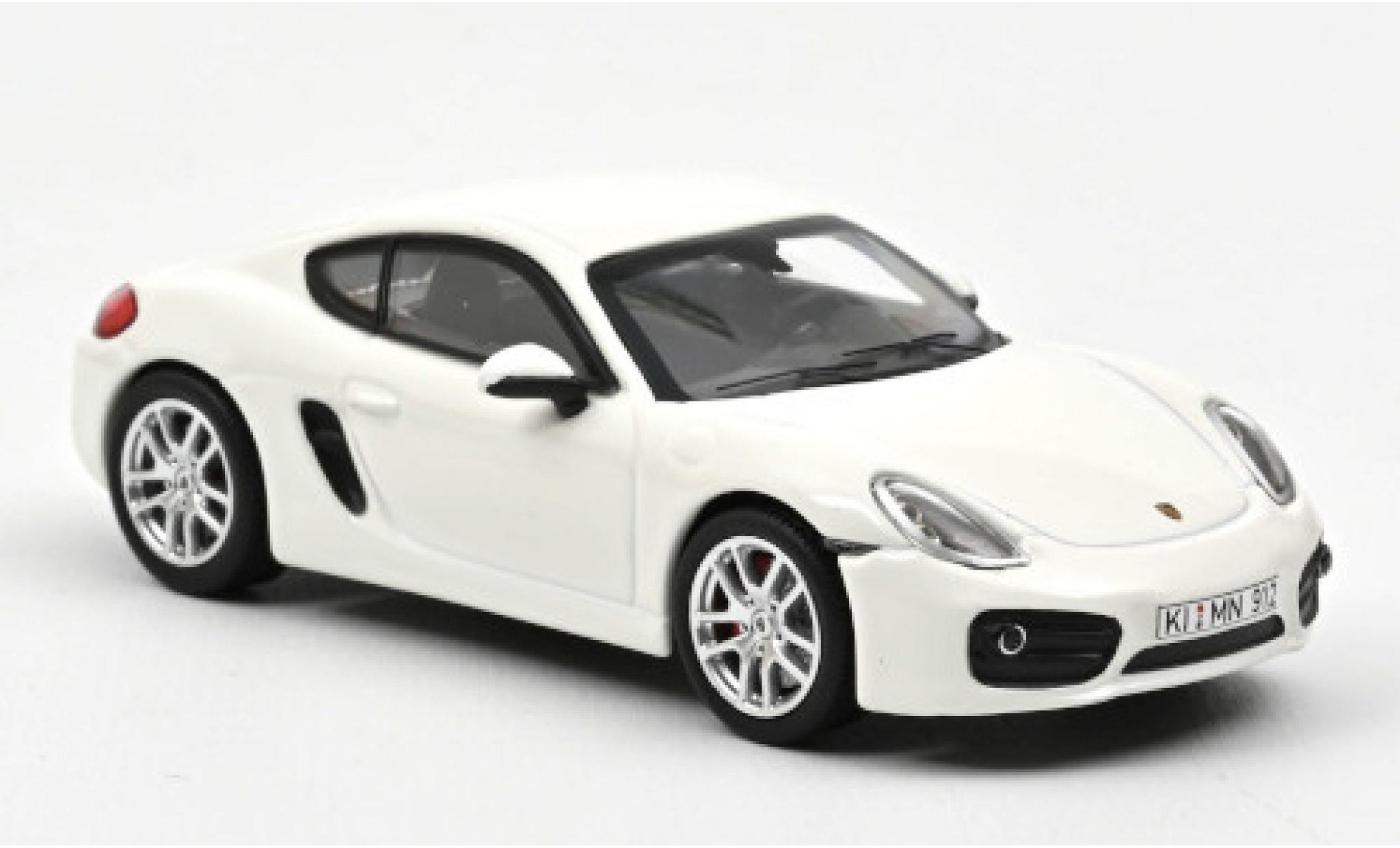 Porsche Cayman S 1/43 Norev S wit 2013 modelauto