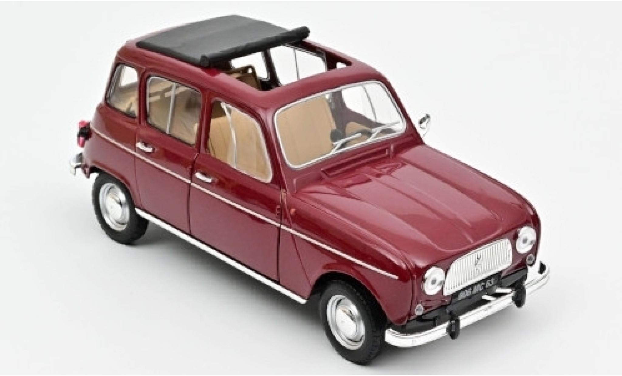 Renault 4 1/18 Norev L rood 1966 modelauto