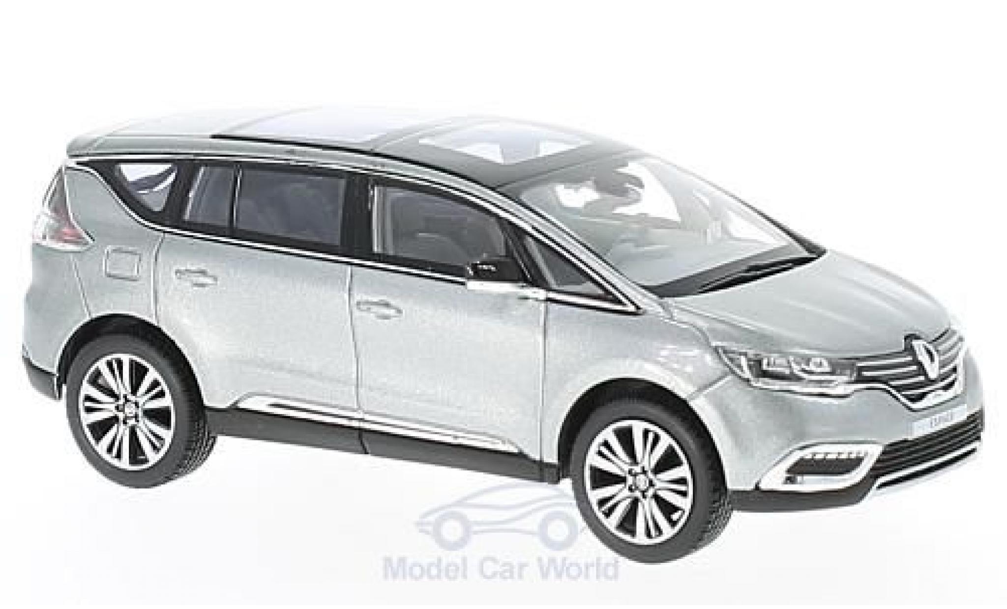 Renault Espace 1/43 Norev metallic grijs 2015 Initiale Paris modelauto