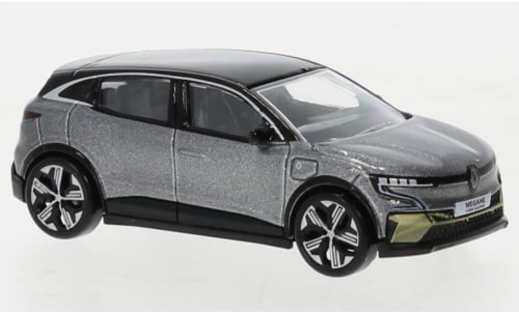 Renault Megane 1/64 Norev E-Tech metallic grijs/zwart 2022 1:64 modelauto