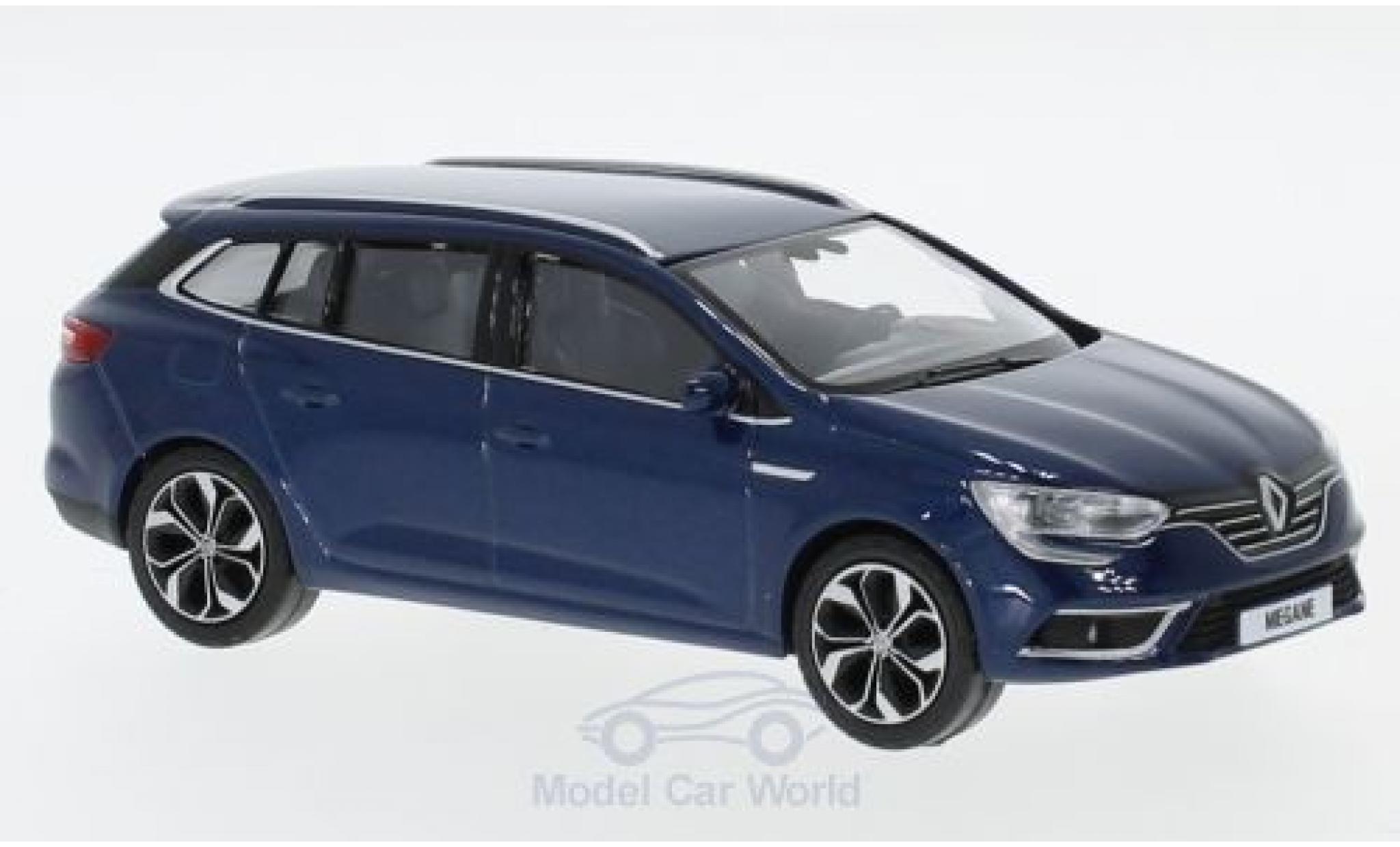 Renault Megane 1/43 Norev Estate metallic blauw 2016 modelauto