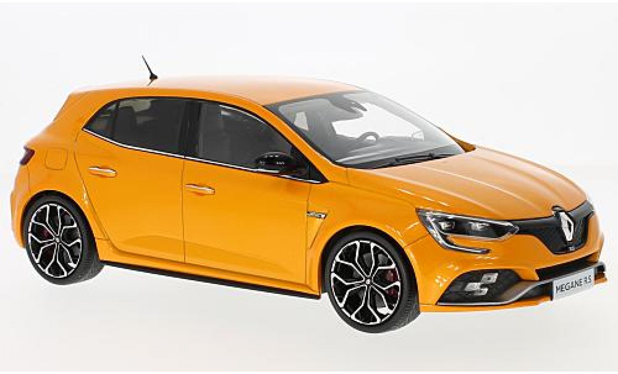 Renault Megane 1/18 Norev R.S. metallic oranje 2017 modelauto