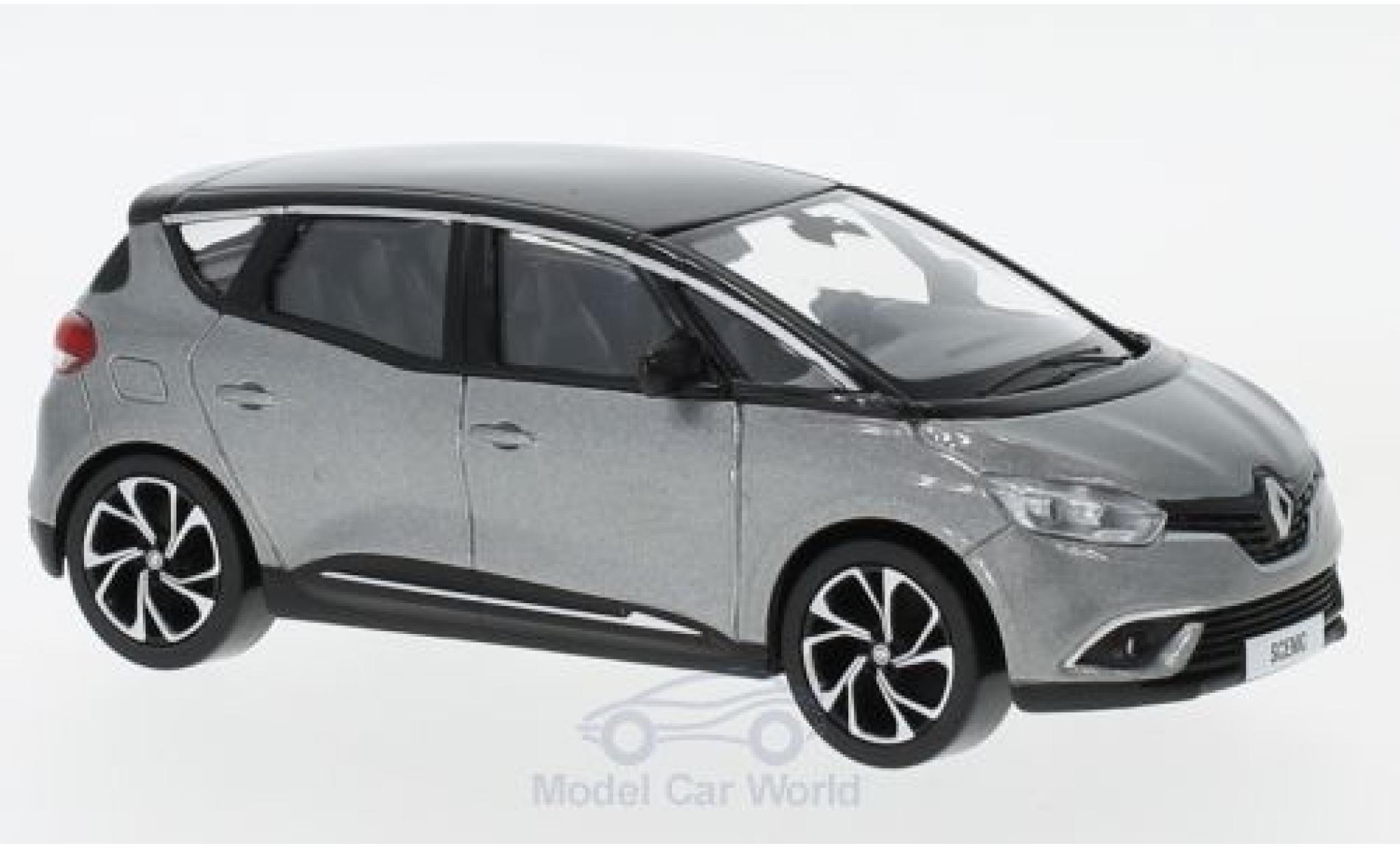 Renault Scenic 1/43 Norev metallic grijs/zwart 2016 modelauto