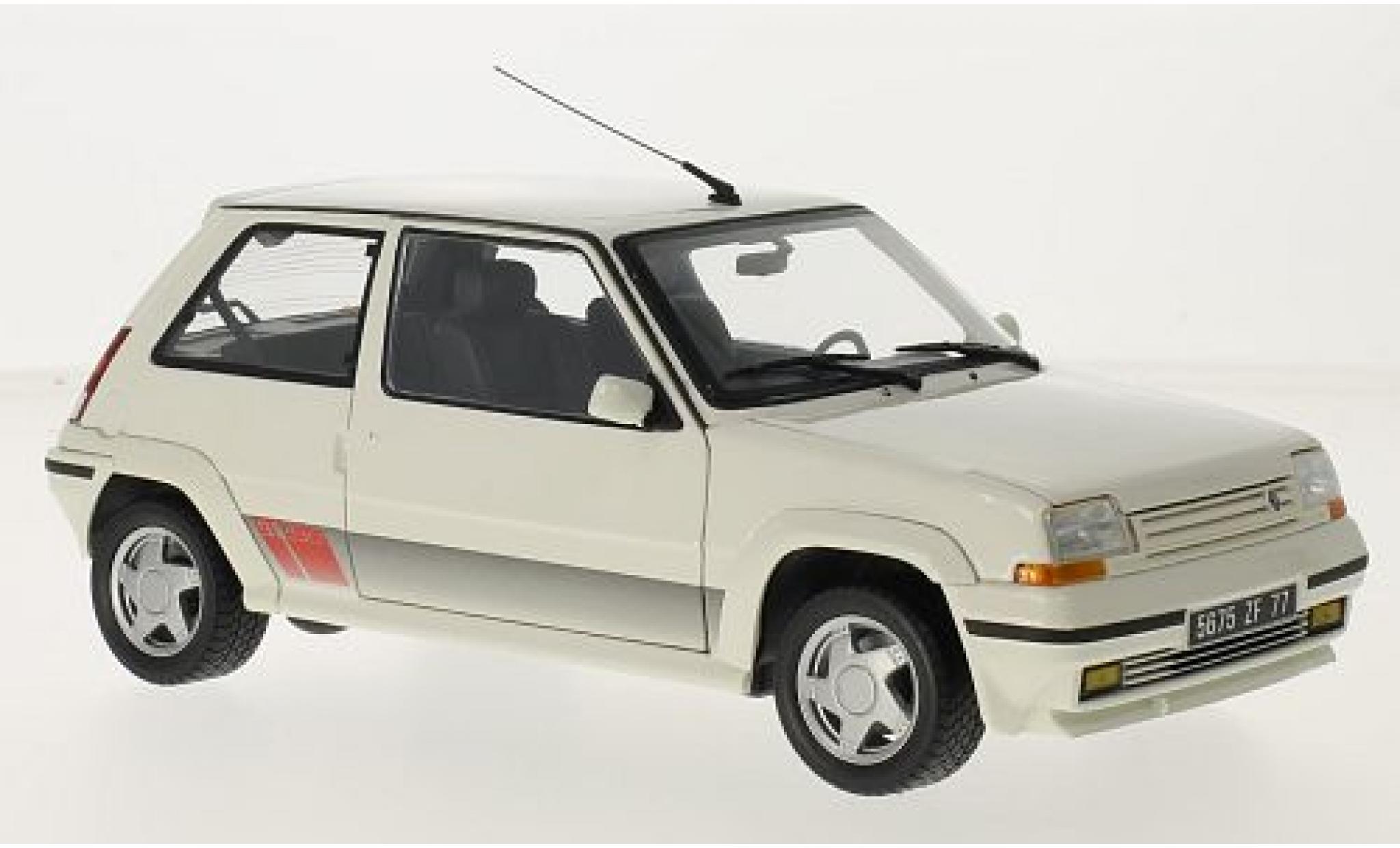 Renault 5 GT Turbo 1/18 Norev Supercinq GT Turbo Phase II wit 1989 1:18 modelauto