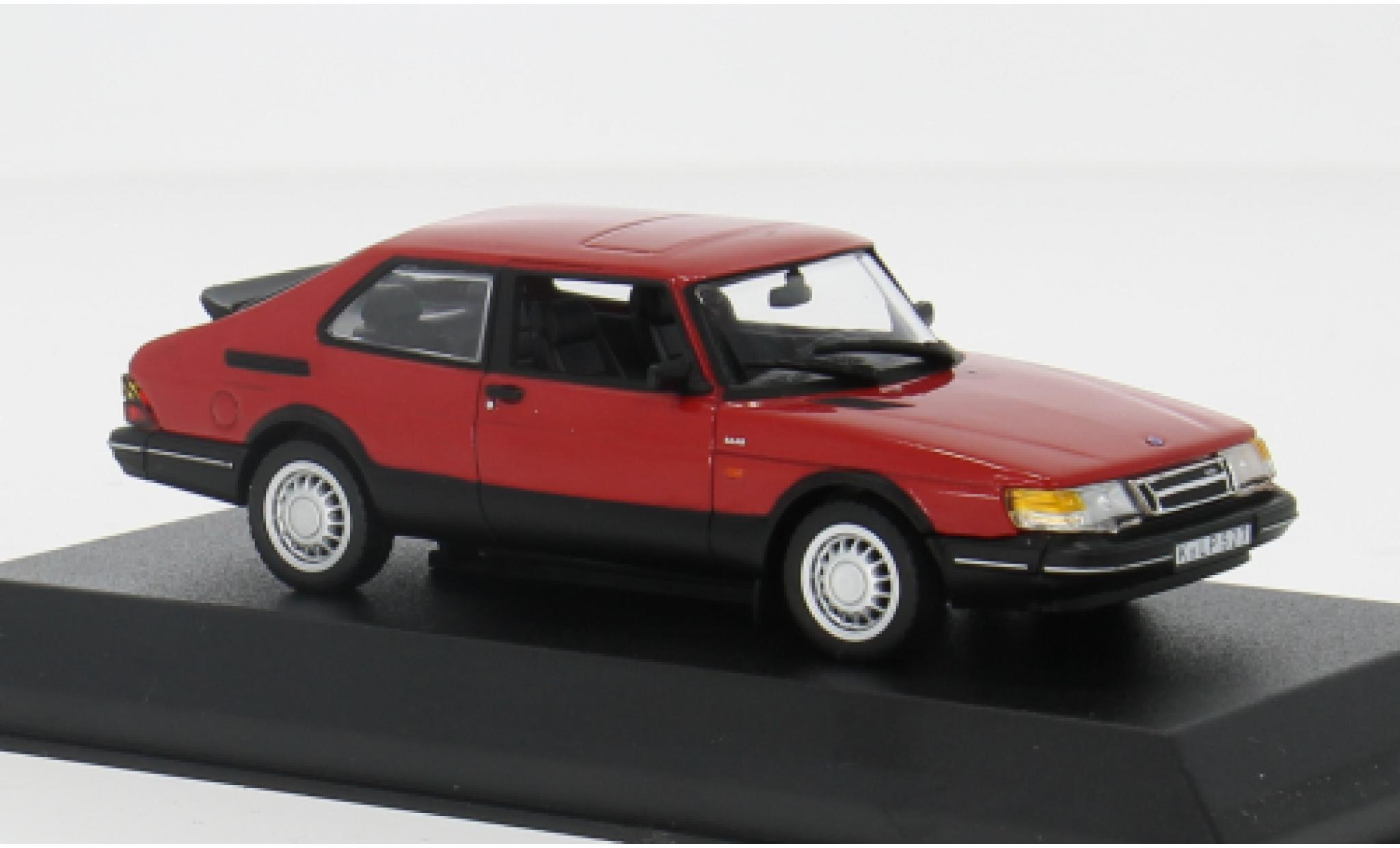 Saab 900 1/43 Norev Turbo 16 rood 1992 1:43 modelauto