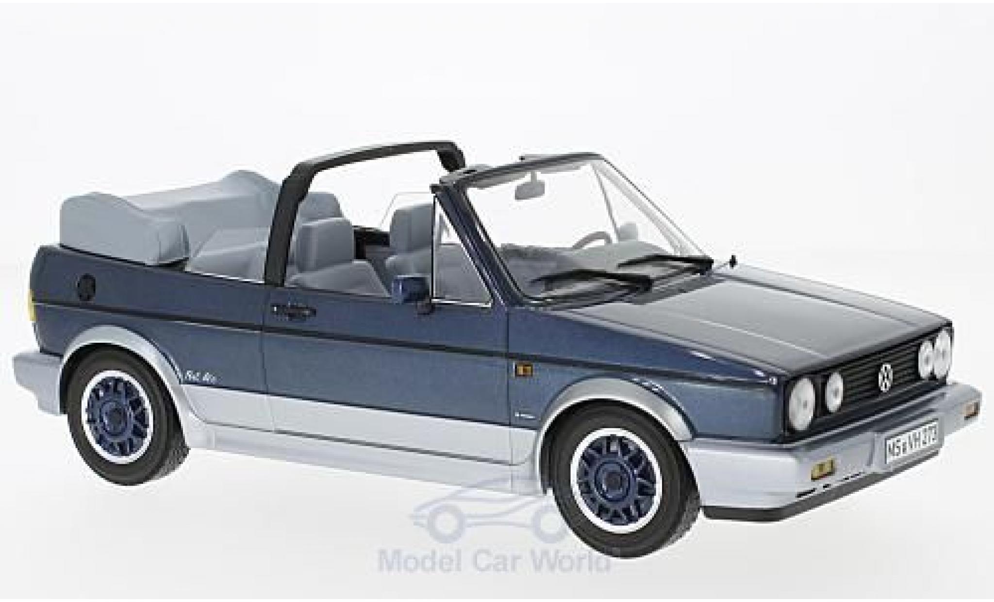 Volkswagen Golf V 1/18 Norev I Cabriolet Bel Air metallic blauw/grijs 1992 modelauto