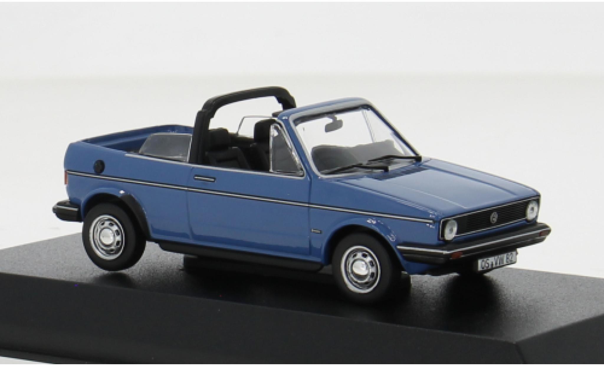 Volkswagen Golf 1/43 Norev I Cabriolet blauw 1981 1:43 modelauto