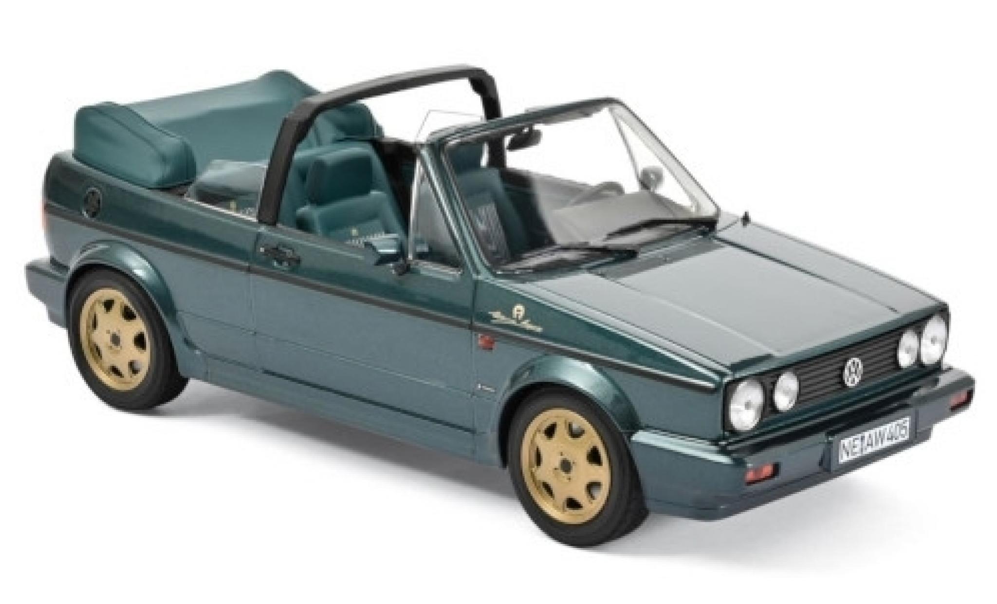 Volkswagen Golf 1/18 Norev I Cabriolet Etienne Aigner metallic groen 1990 modelauto
