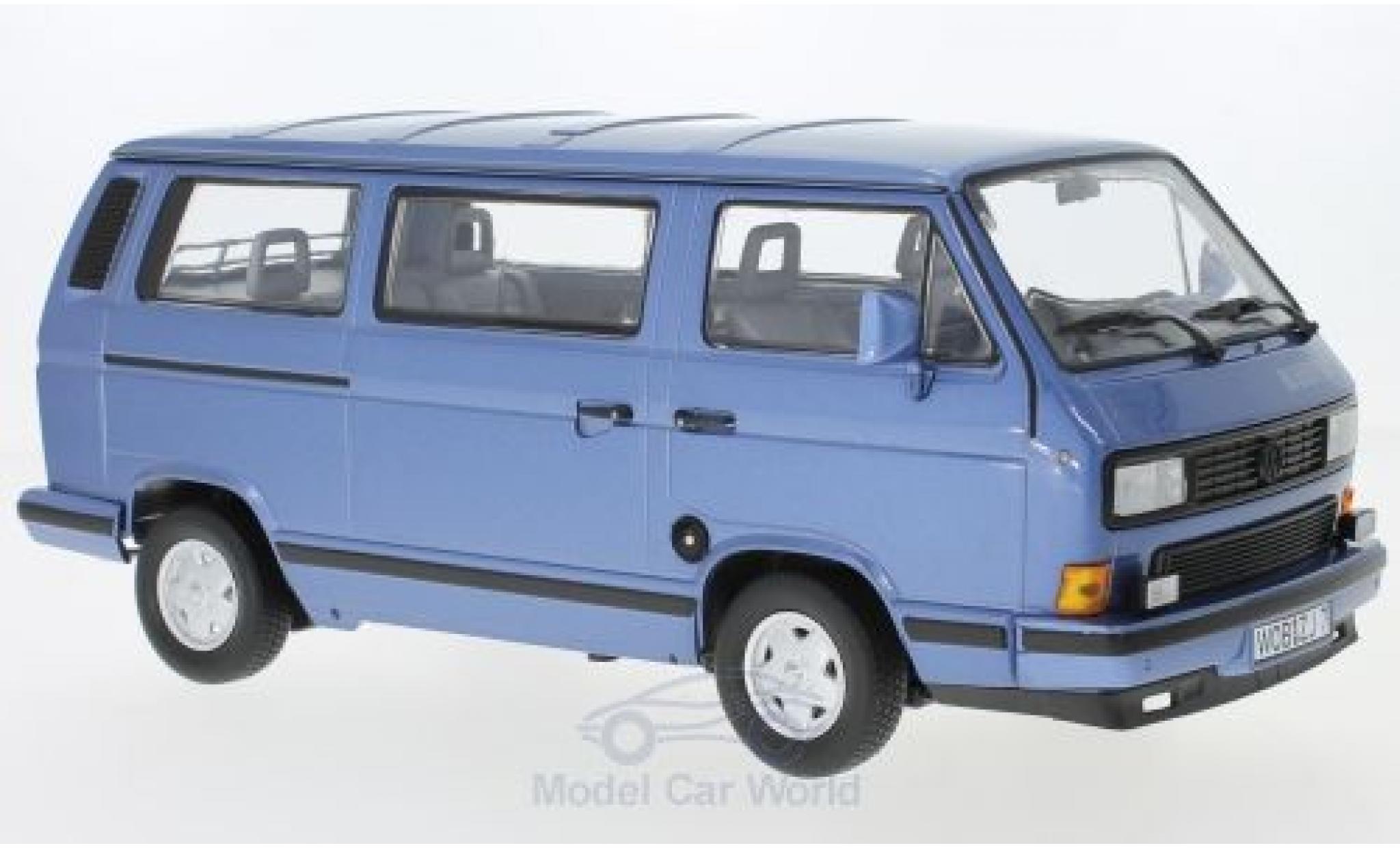 Volkswagen T3 B 1/18 Norev Multivan Bluestar metallic blauw 1990 modelauto