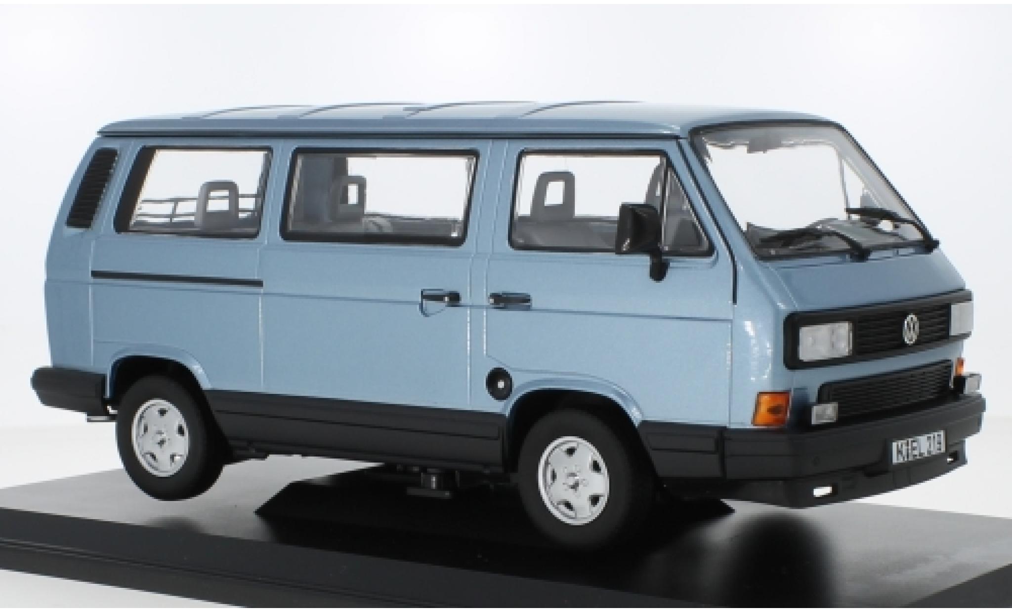 Volkswagen T3 1/18 Norev Multivan metallic blauw 1990 modelauto