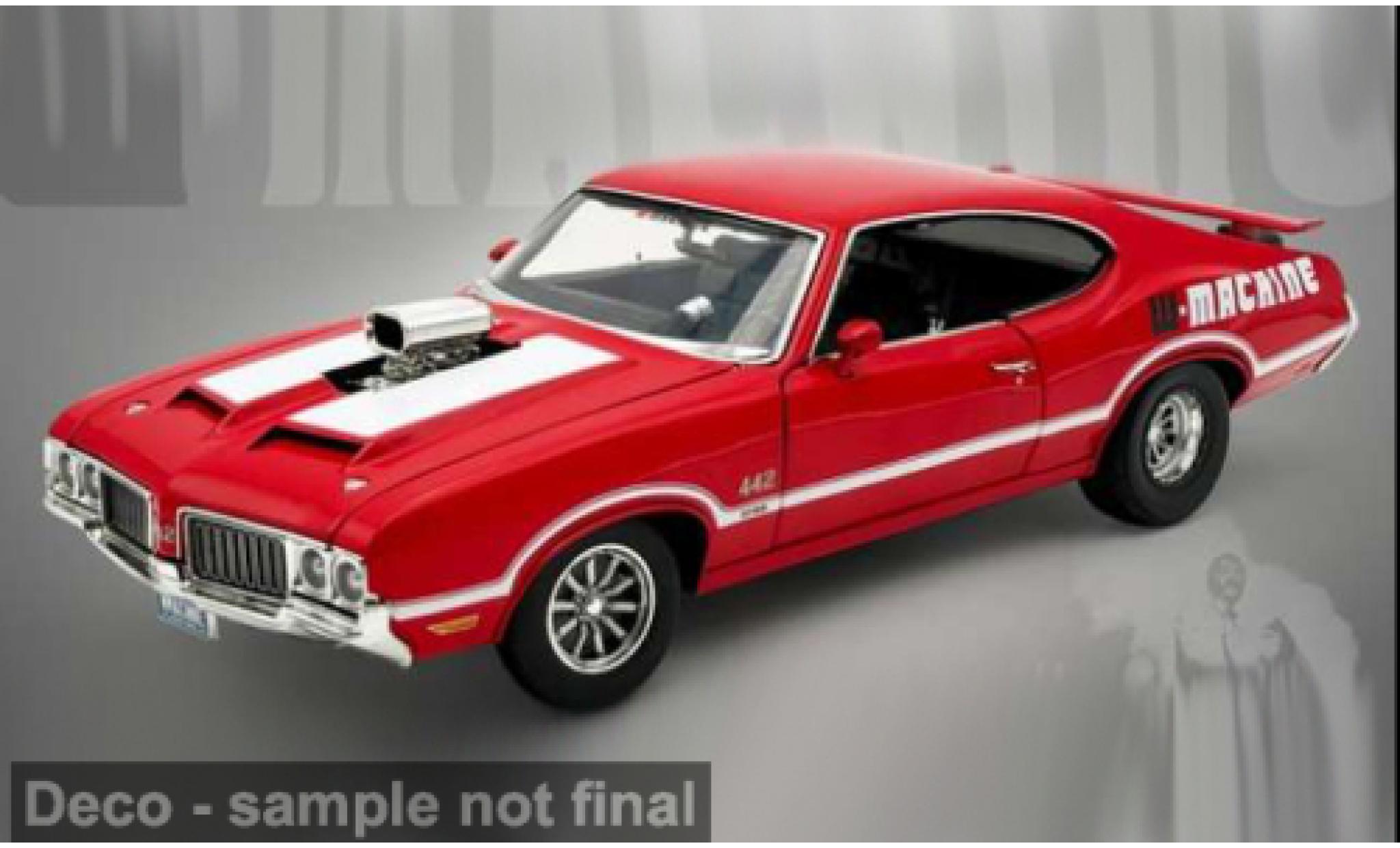 Oldsmobile 442 1/18 ACME W-30 rood 1970 W-Machine Drag Outlaws 1:18 modelauto