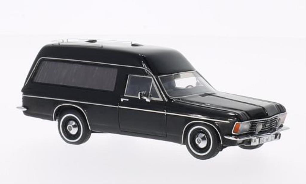 Opel Admiral 1/43 Matrix B Bestattungswagen zwart 1974 modelauto
