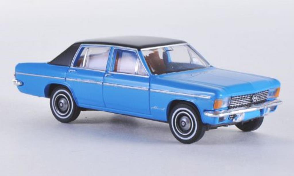 Opel Admiral 1/87 Brekina B blauw/matt-zwart modelauto