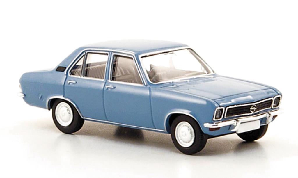 Opel Ascona A 1/87 Brekina A blauw 1970 modelauto