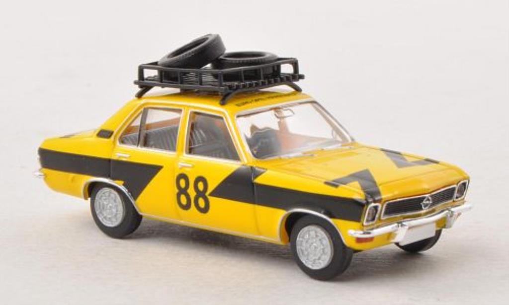Opel Ascona A 1/87 Brekina A Rallye mit Dachladung Reifen modelauto