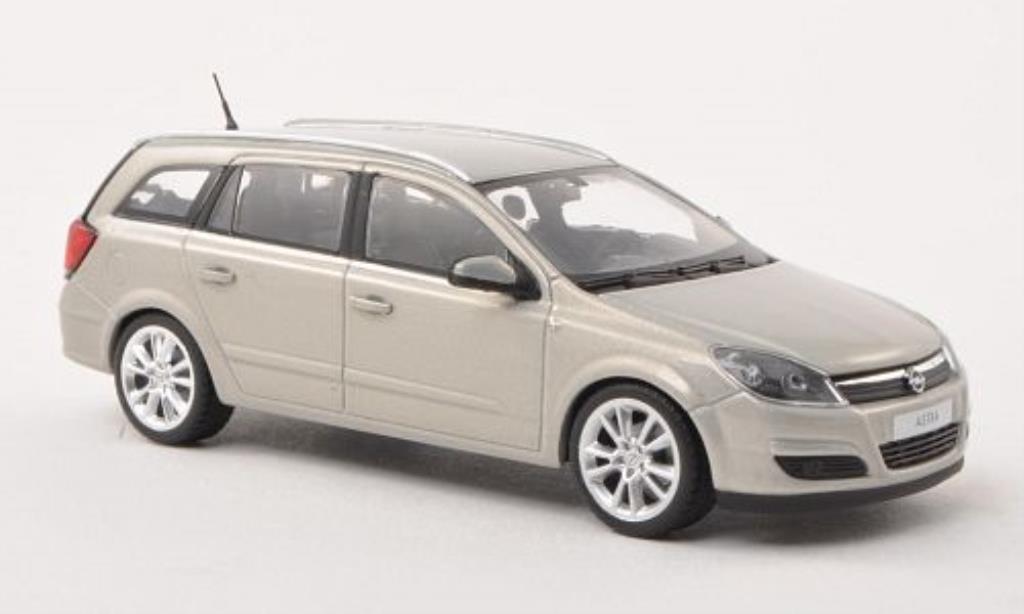 Opel Astra 1/43 Minichamps H Caravan grijs modelauto