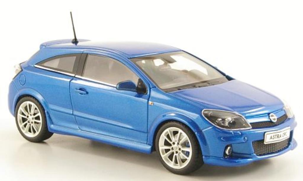 Opel Astra 1/43 Minichamps H OPC blauw 3-Turer modelauto