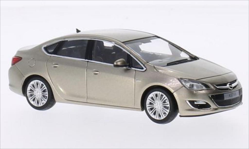 Opel Astra 1/43 Minichamps J Sedan gold 2012 modelauto