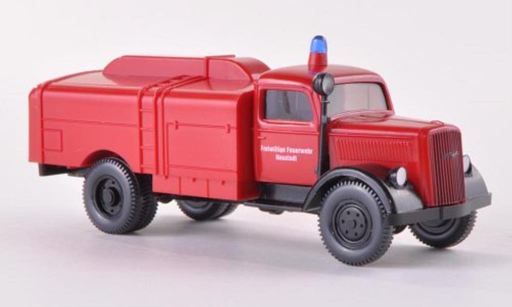 Opel Blitz 1/87 Wiking Kesselwagen Freiwillige Brandweer Neustadt 1939 modelauto