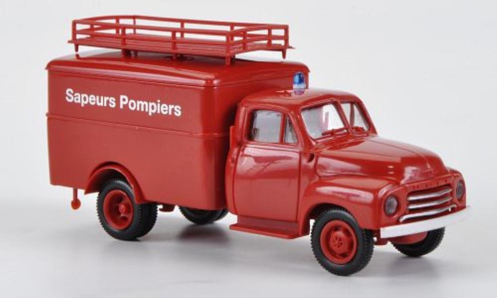 Opel Blitz 1/87 Brekina Koffer Sapeurs Brandweer modelauto