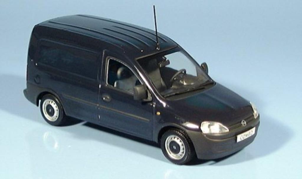 Opel Combo 1/43 Minichamps Van blauw 2002 modelauto