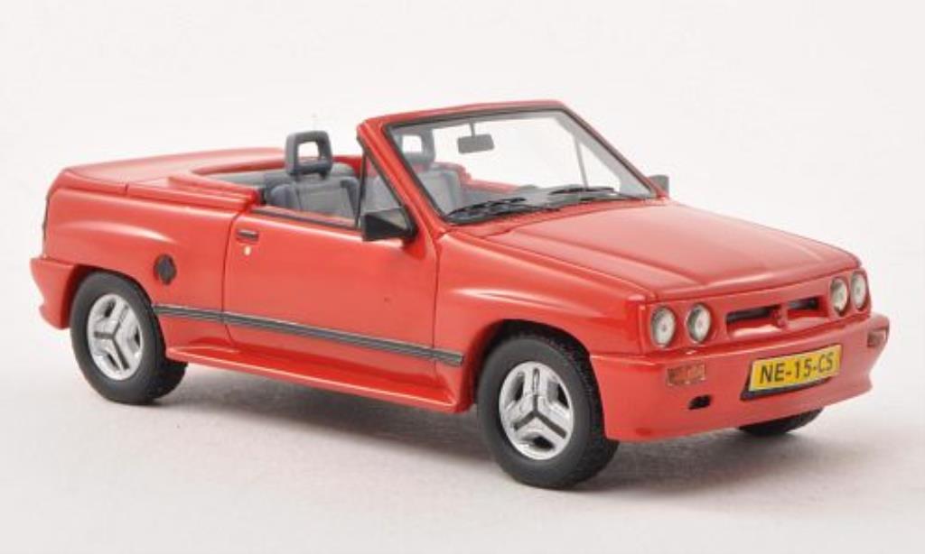 Opel Corsa 1/43 Neo Spider Irmscher i120 rood 1985 modelauto