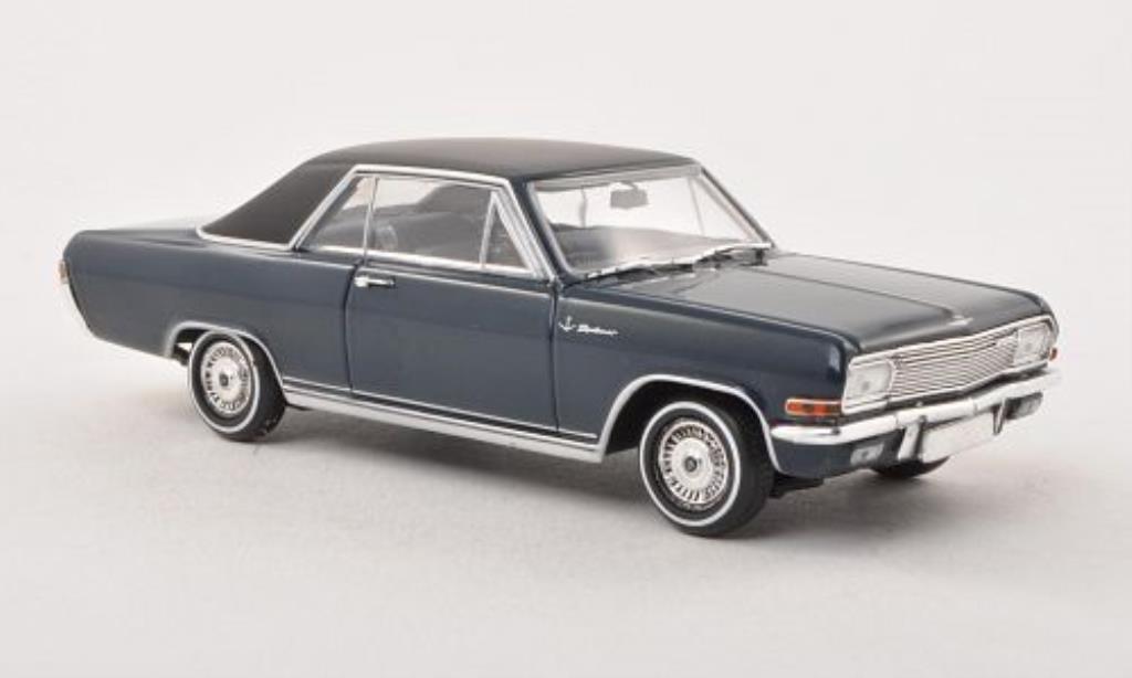 Opel Diplomat 1/43 Minichamps A V8 Coupe blauw/matt-zwart 1965 modelauto