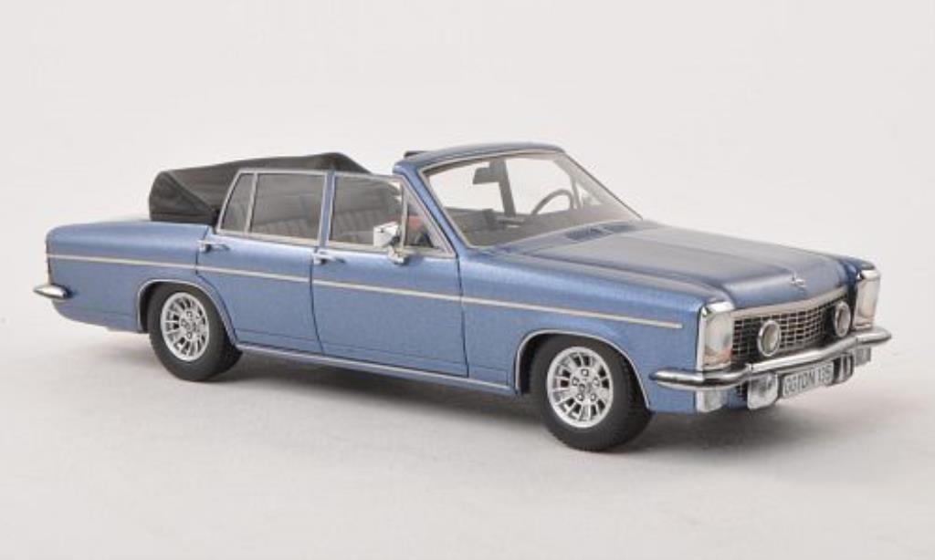 Opel Diplomat 1/43 Neo B Cabriolet Fissore blauw 1971 modelauto