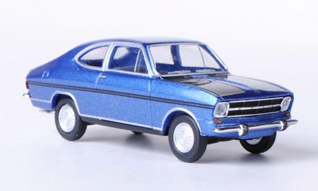Opel Kadett B 1/87 Herpa B Coupe Rally blauw/zwart modelauto